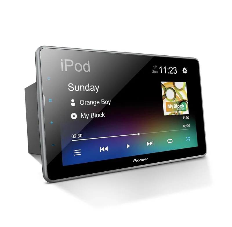Pioneer DMH-T450EX Digital Multimedia Receiver with Weblink, 9” Capacitive Touchscreen, Double-DIN, Built-in Bluetooth, Amazon Alexa Via App, Backup Camera Compatibility