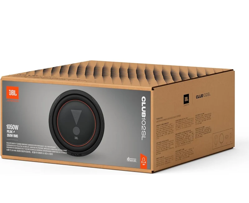 JBL CLUB Series 10 Inches SHALLOW MOUNT SUB w/ SSI 2 0R 4 OHM SELECTABLE - 1PC