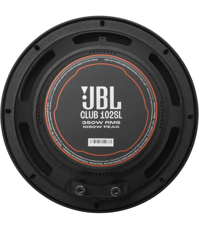 JBL CLUB Series 10 Inches SHALLOW MOUNT SUB w/ SSI 2 0R 4 OHM SELECTABLE - 1PC