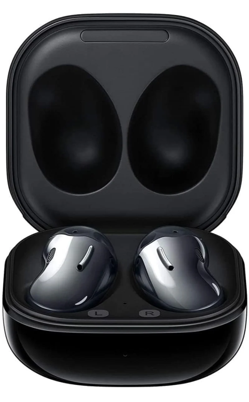 SAMSUNG Galaxy Buds Live True Wireless Earbuds US Version Active Noise Cancelling Wireless Charging Case Included - Mystic Black
