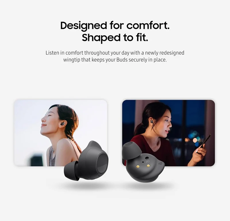 Samsung Galaxy Buds FE True Wireless Bluetooth Earbuds, Comfort and Secure in Ear Fit, Auto Switch Audio, Touch Control, Built-in Voice Assistant, Graphite [US Version, 1Yr Manufacturer Warranty]