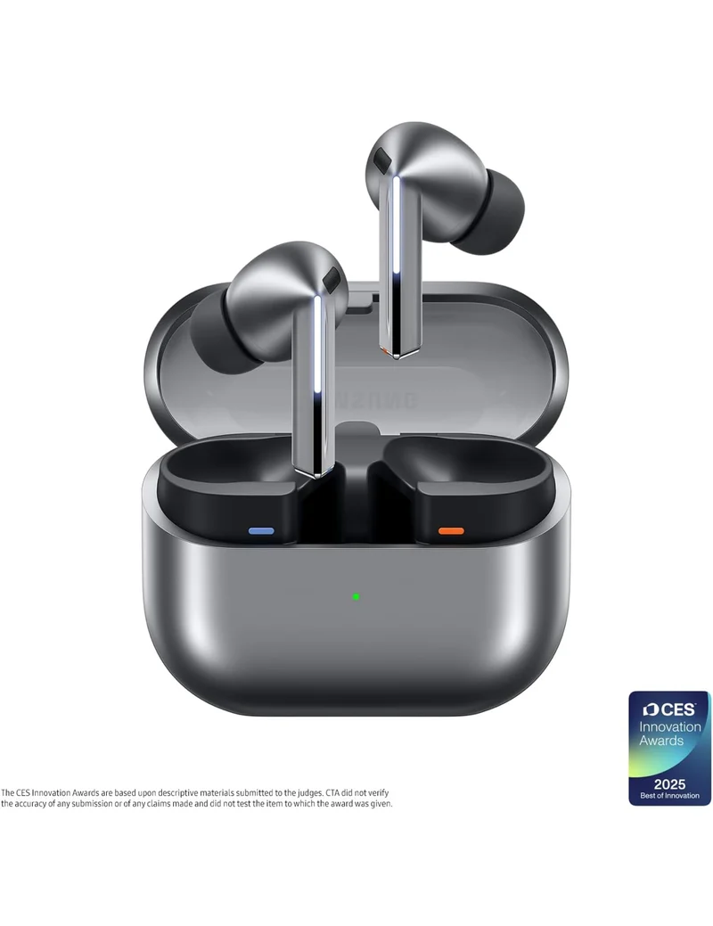Samsung Galaxy Buds 3 Pro AI True Wireless Bluetooth Earbuds, Noise Cancelling, Sound Optimization, Redesigned Comfort Fit, Silver [US Version, Amazon Exclusive, 2Yr Warranty] Amazon's Choice