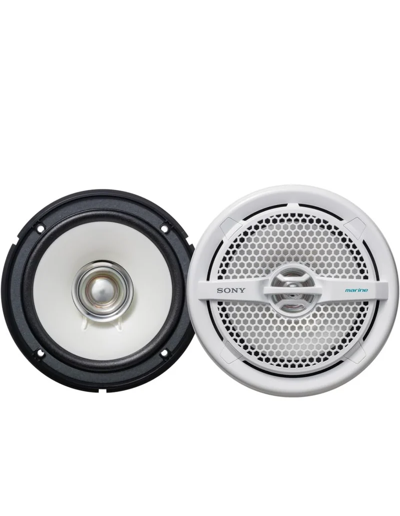 Sony Marine Audio Speakers 6.5 Inch Dual Cone Design for Boats Pools, and Other Outdoor Audio Systems - White