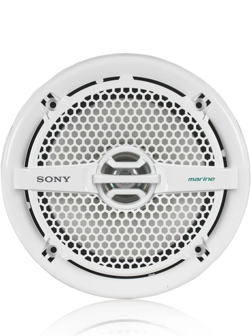 Sony Marine Audio Speakers 6.5 Inch Dual Cone Design for Boats Pools, and Other Outdoor Audio Systems - White