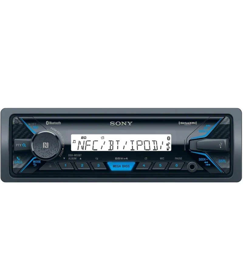 Sony Single DIN Bluetooth Marine Digital Media Stereo Receiver SiriusXM Ready