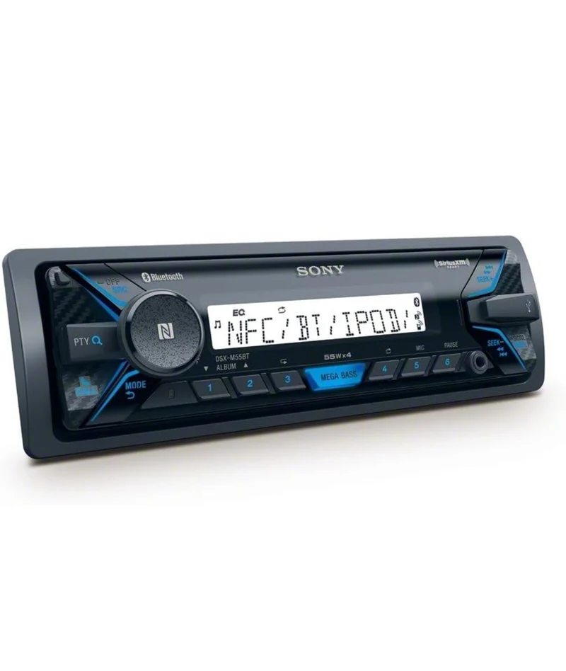 Sony Single DIN Bluetooth Marine Digital Media Stereo Receiver SiriusXM Ready