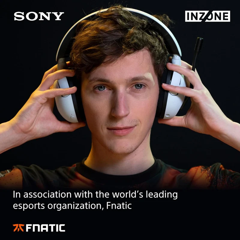 Sony INZONE H5 Wireless Gaming Headset, 360 Spatial Sound 28 Hour Battery, 2.4Ghz Wireless and 3.5mm Audio Jack- White