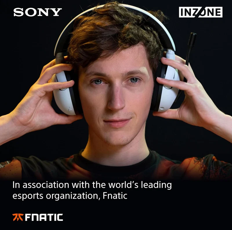 Sony INZONE H5 Wireless Gaming Headset, 360 Spatial Sound 28 Hour Battery, 2.4Ghz Wireless and 3.5mm Audio Jack - Black