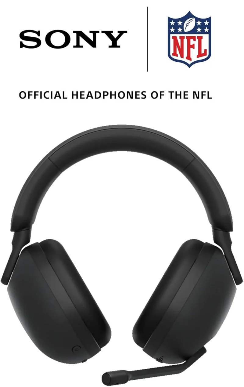 Sony INZONE H9 Gaming Headset, Wireless Noise Canceling Bluetooth Headset with Microphone, 360 Spatial Sound, for PC and PS5 (WH-G900N) - Black