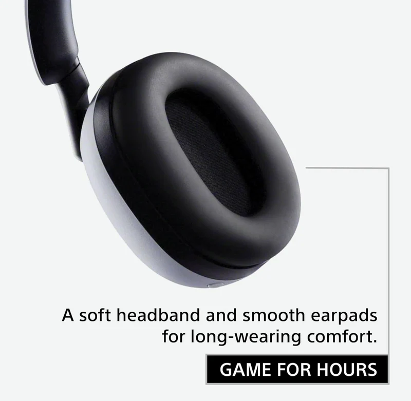Sony INZONE H9 Gaming Headset, Wireless Noise Canceling Bluetooth Headset With Microphone, 360 Spatial Sound, For PC and PS5 (WH-G900N) - White