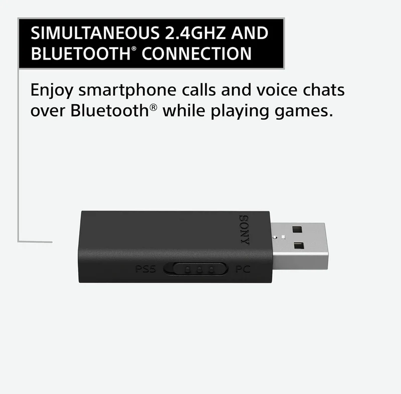 Sony INZONE H9 Gaming Headset, Wireless Noise Canceling Bluetooth Headset With Microphone, 360 Spatial Sound, For PC and PS5 (WH-G900N) - White