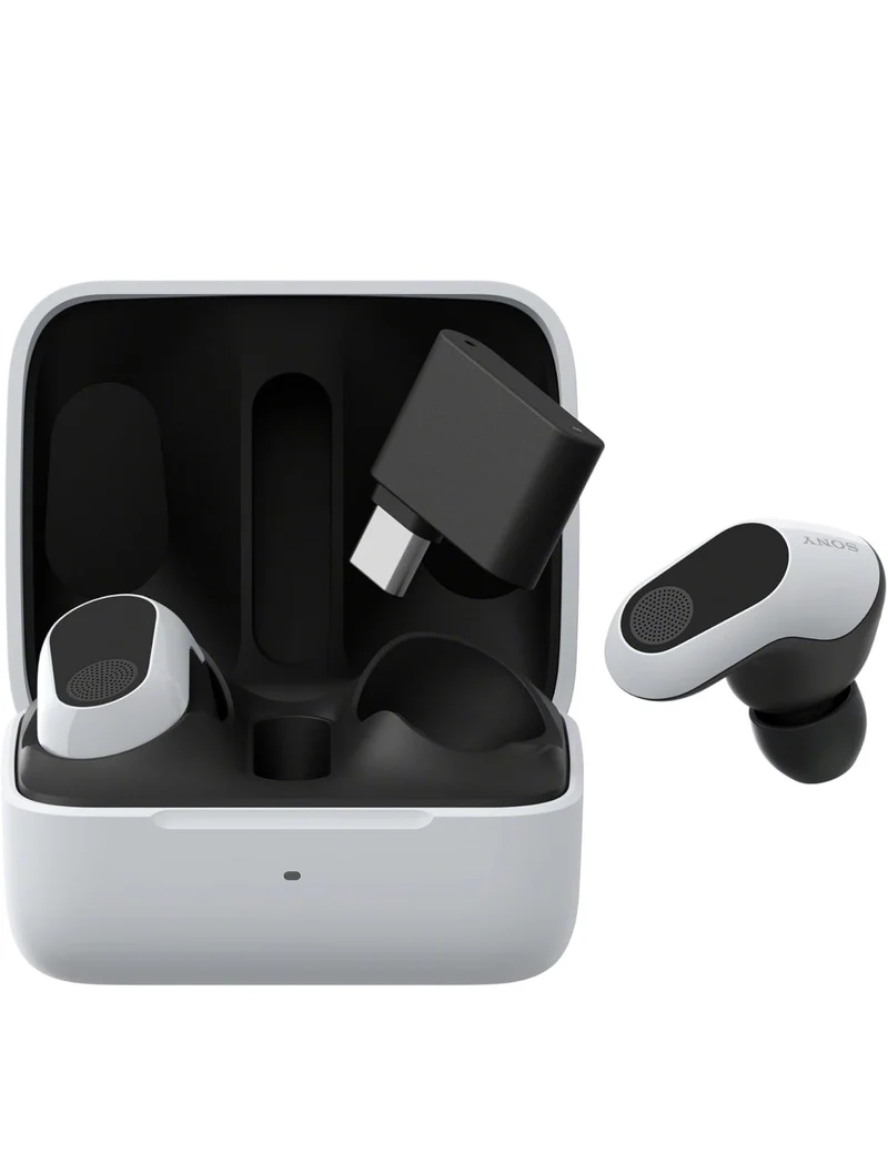 Sony INZONE Buds Wireless Gaming Earbuds, Perfect for PlayStation® 5, for PC/PS5/Switch/Mobile, 48Hr Battery with Case, Noise Canceling, 360 Spatial Sound, 2.4GHz USB-C Dongle - White