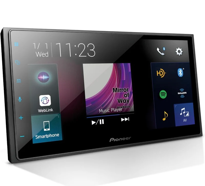 Pioneer DMH NEX Digital Multimedia Receiver, with Apple CarPlay, Android Auto, Amazon Alexa Bluetooth and Backup Camera Compatibility, 6.8” Capacitive Touchscreen
