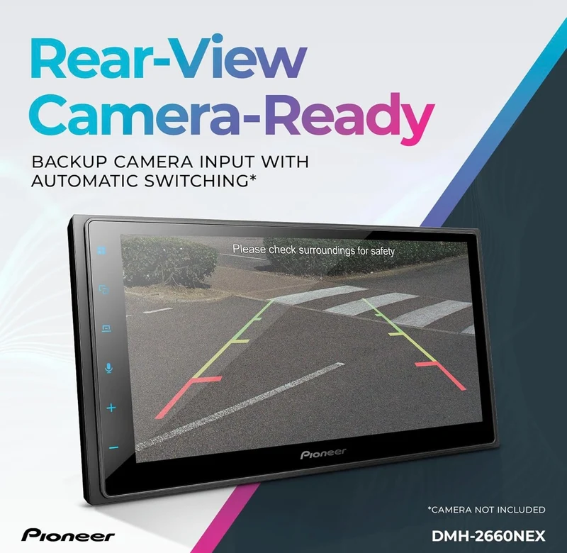 Pioneer DMH NEX Digital Multimedia Receiver, with Apple CarPlay, Android Auto, Amazon Alexa Bluetooth and Backup Camera Compatibility, 6.8” Capacitive Touchscreen