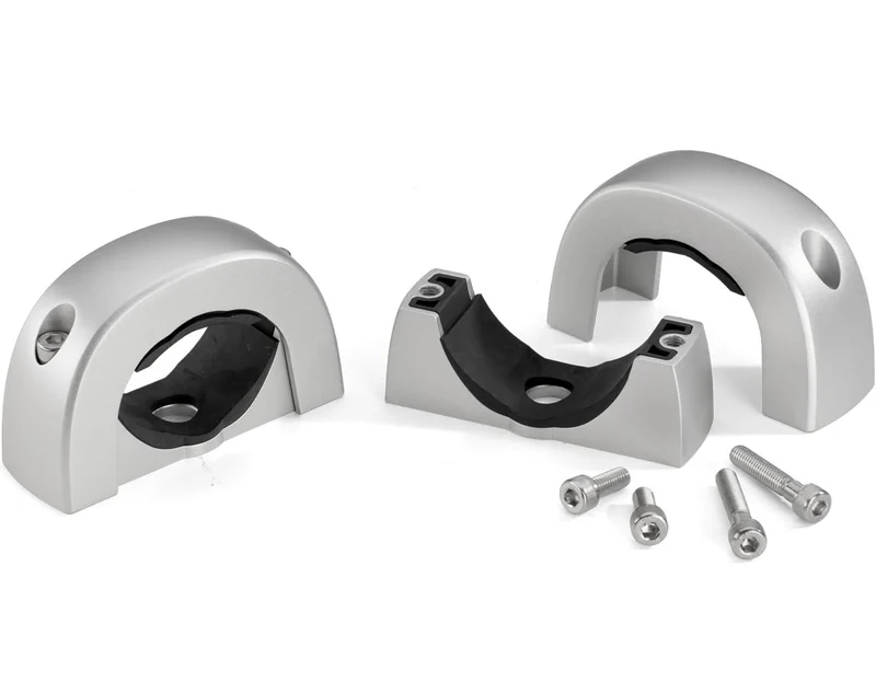 Pioneer UD-ME30CP Tower Speaker Mounting Brackets - Flexible Mounting Options, Fits 1-7/8" to 3" Tubes - (Silver) 2 Pack