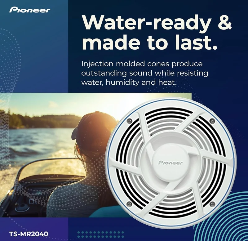 Pioneer TS-MR2040 8 Inch Marine Speakers - PAIR