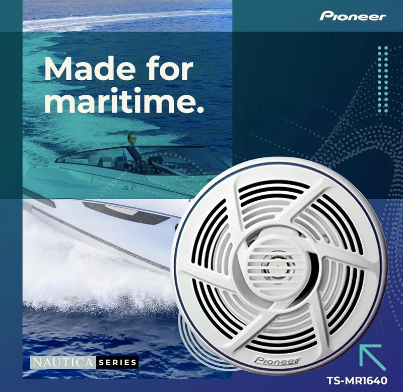 Pioneer Mobile TS-MR1640 6.5-Inch 2-Way Marine Speakers - (PAIR)