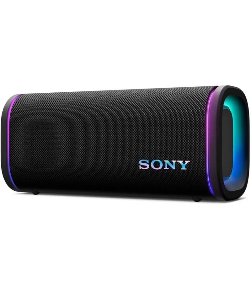 Sony ULT Field 5 Wireless Portable Bluetooth Speaker, IP67 Waterproof, Dustproof, and Rustproof with Enhanced Bass, 25 Hour Battery, 360° Party Light, and Shoulder Strap - Black