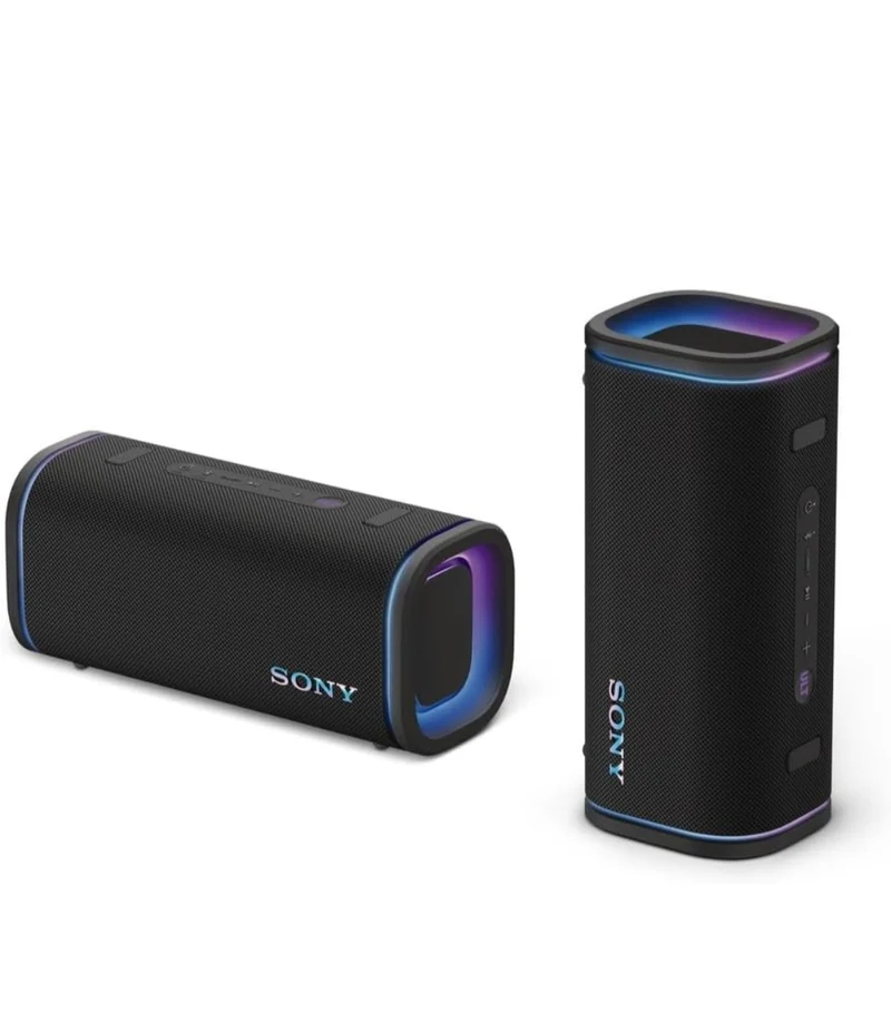 Sony ULT Field 5 Wireless Portable Bluetooth Speaker, IP67 Waterproof, Dustproof, and Rustproof with Enhanced Bass, 25 Hour Battery, 360° Party Light, and Shoulder Strap - Black