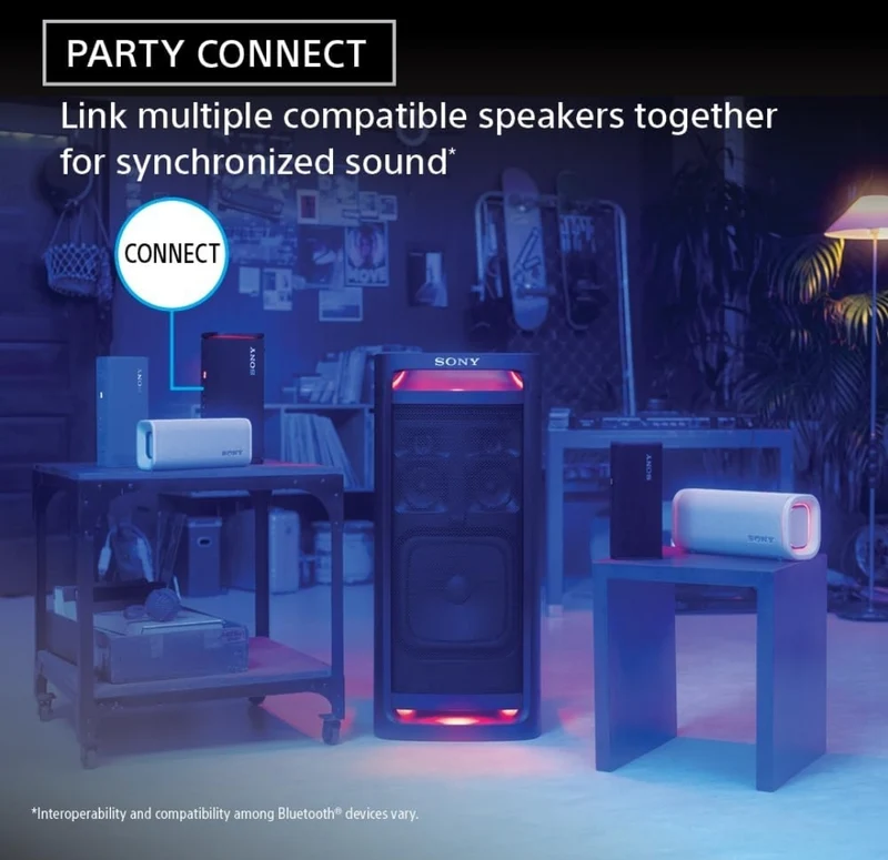 Sony ULT Field 3 Wireless Portable Bluetooth Speaker, IP67 Waterproof, Dustproof, Rustproof, and Shockproof with Enhanced Bass, 24 Hour Battery and Shoulder Strap - Off White