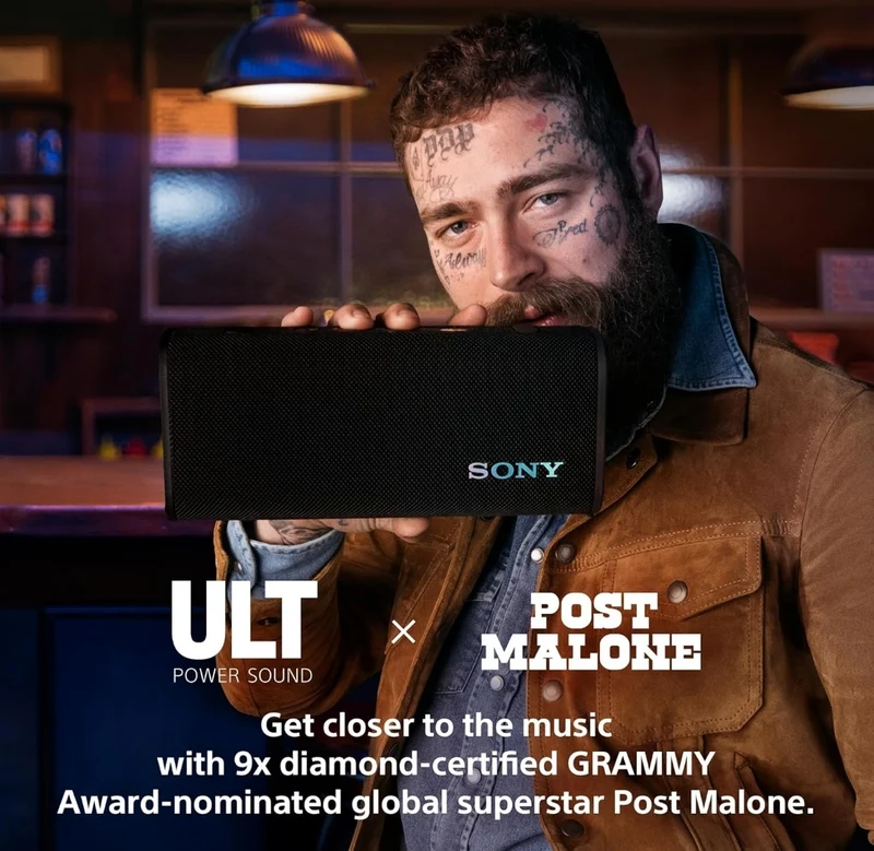 Sony ULT Field 3 Wireless Portable Bluetooth Speaker, IP67 Waterproof, Dustproof, Rustproof, and Shockproof with Enhanced Bass, 24 Hour Battery and Shoulder Strap - Forest Gray