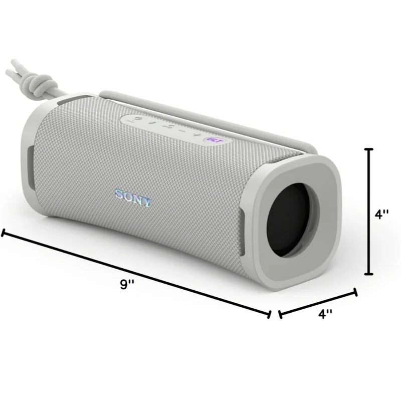Sony ULT Field 1 Waterproof Portable Bluetooth Speaker, Enhanced Bass, 12h Battery, IP67 Rated Dustproof Shockproof Rustproof, Detachable Strap - Off White