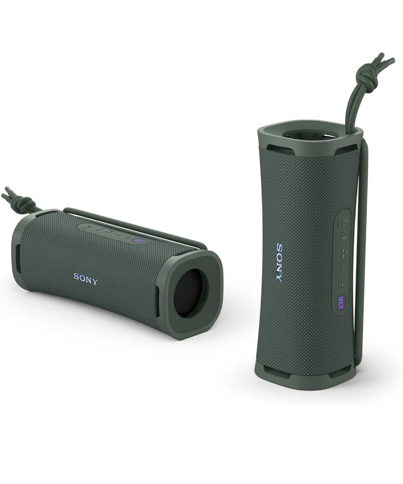Sony ULT Field 1 Waterproof Portable Bluetooth Speaker, Enhanced Bass, 12h Battery, IP67 Rated Dustproof Shockproof Rustproof, Detachable Strap - Forest Gray