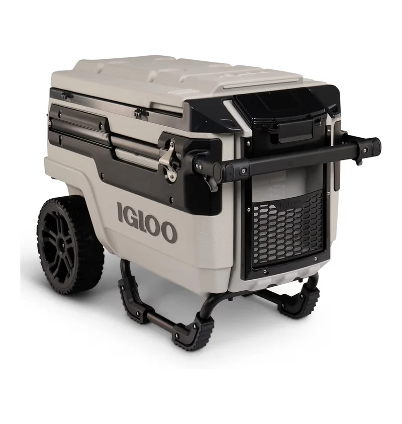 Heavy Duty Insulated Cooler Trailmate Journey 70qt Wheeled Cooler - Insulated Hard Shell Ice Chest (Sand)