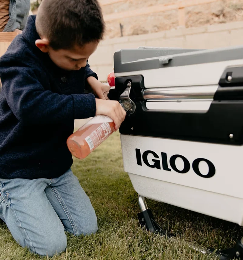Heavy Duty Insulated Cooler Trailmate Journey 70qt Wheeled Cooler - Insulated Hard Shell Ice Chest (Sand)