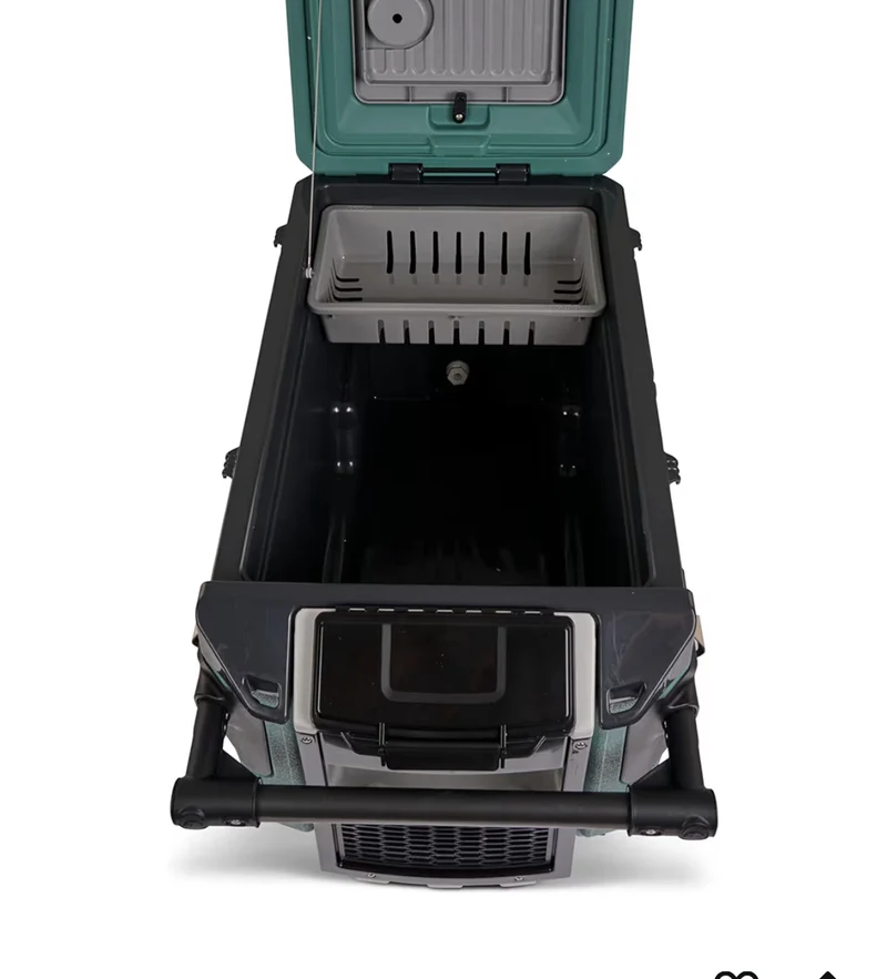 Heavy Duty Insulated Cooler Trailmate Journey 70qt Wheeled Cooler - Insulated Hard Shell Ice Chest (Green)