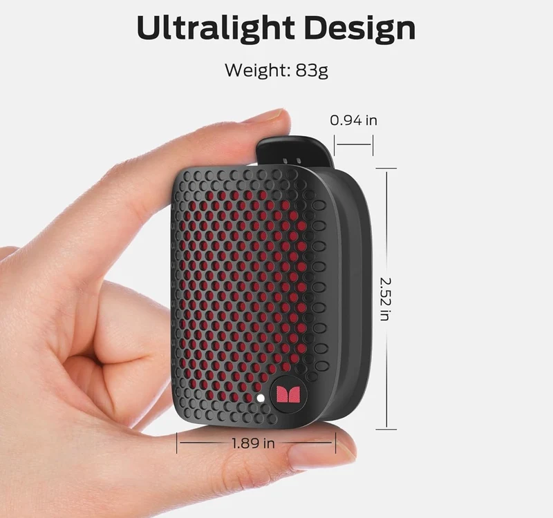 Monster Blaster Micro Clip-On Wireless Portable Speaker w/ Built-in Mic (Black)
