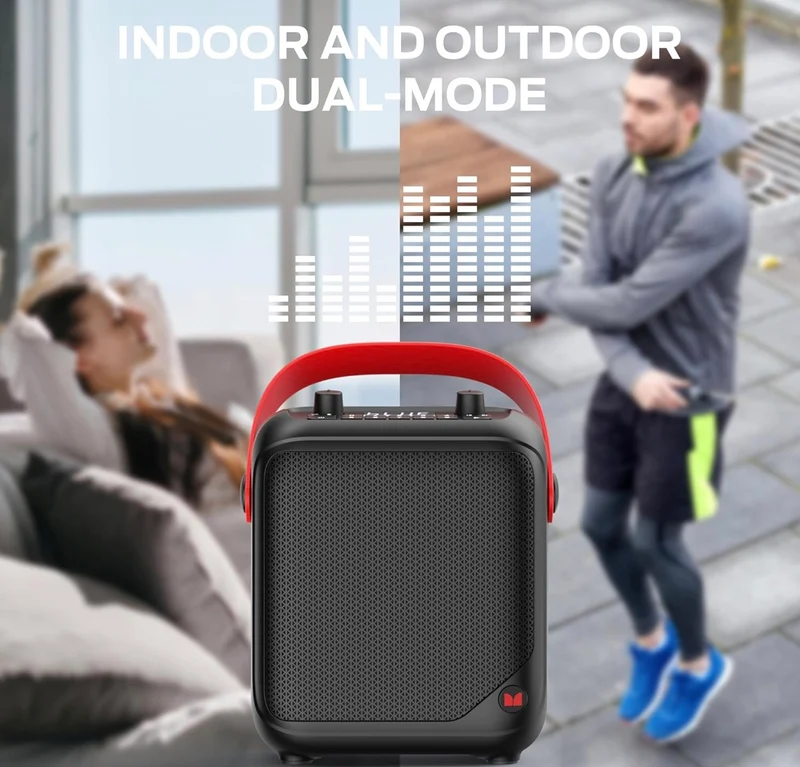 Monster Portable Bluetooth Speakers w/ 40W Stereo Sound, 12H Playtime, Supports TF Card, AUX