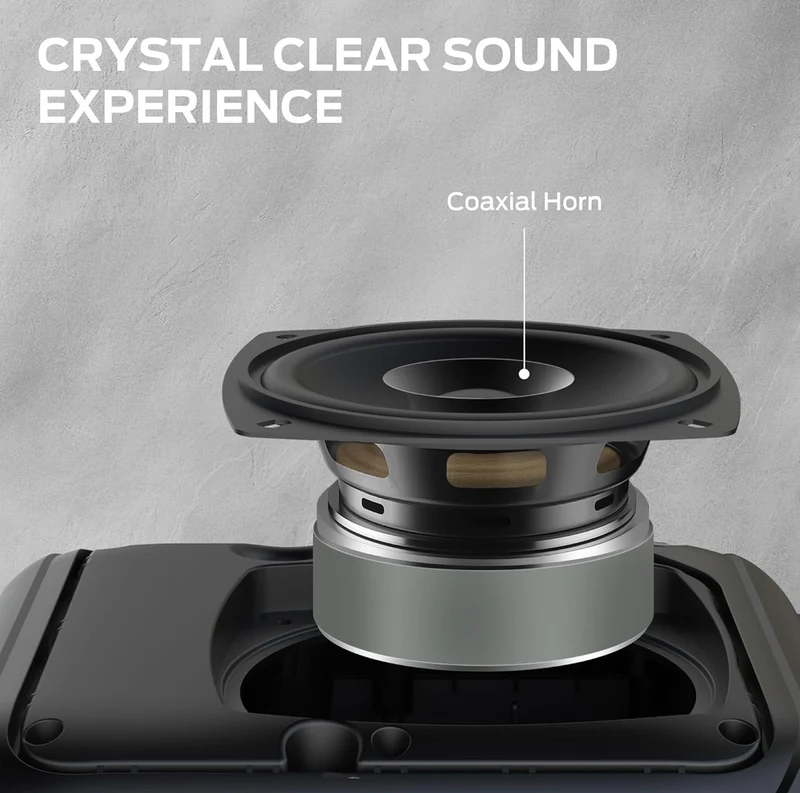 Monster Portable Bluetooth Speakers w/ 40W Stereo Sound, 12H Playtime, Supports TF Card, AUX