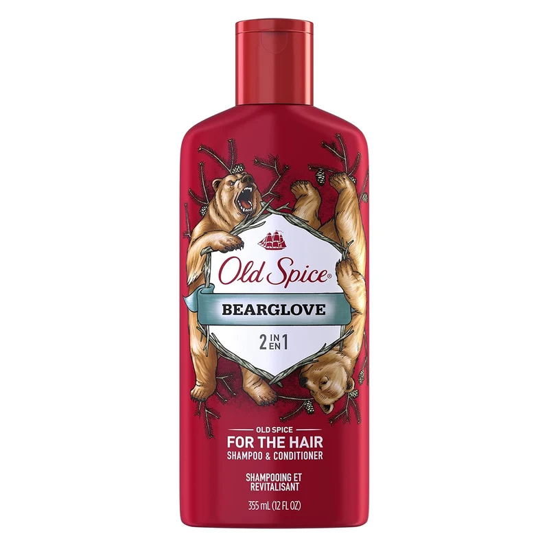 Old Spice 2 in 1 Men's Shampoo and Conditioner (Bearglove) 12oz
