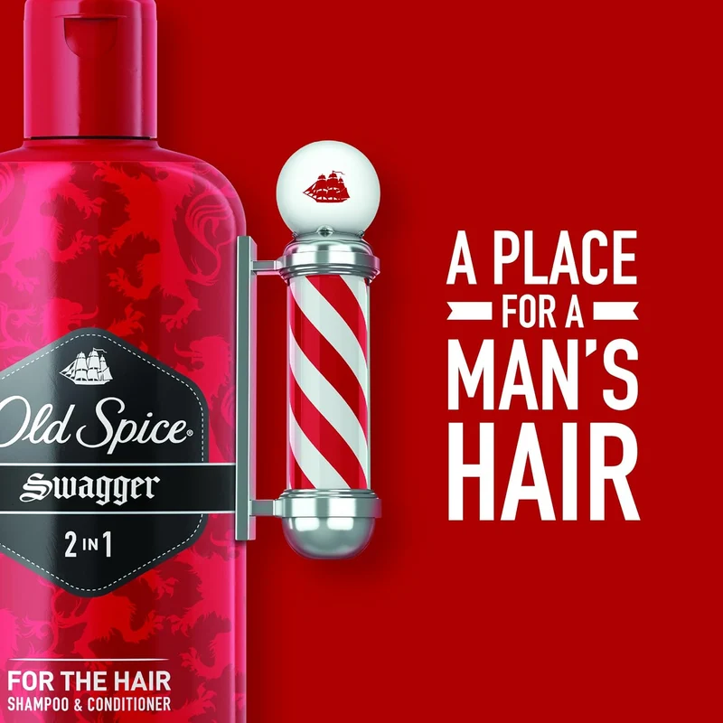 Old Spice 2 in 1 Men's Shampoo and Conditioner (Krakengard) 12oz