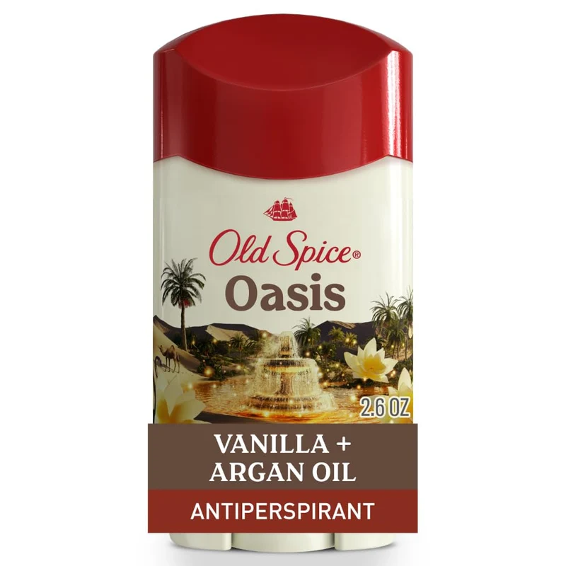 Old Spice Antiperspirant & Deodorant for Men - Oasis Scent with Vanilla +Argan Oil (2PK)