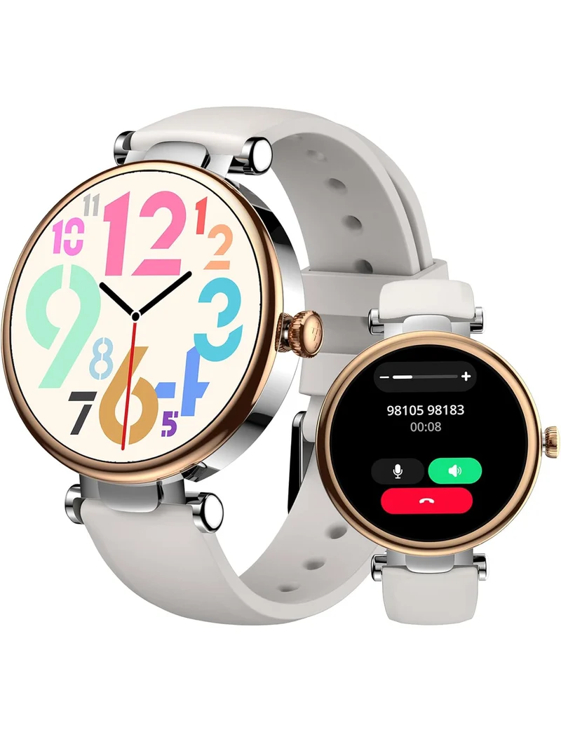 S8 LED Smart Watch for Women, 1.32" HD Color Screen, Health Tracker Ladies Watch with Sleep Monitor Stress Analysis 100+