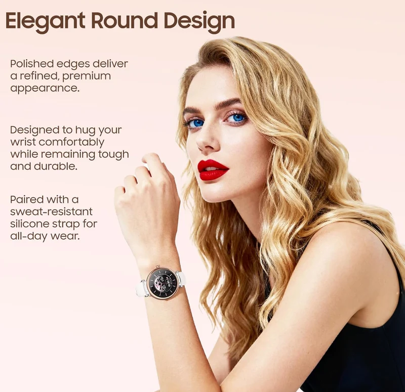 S8 LED Smart Watch for Women, 1.32" HD Color Screen, Health Tracker Ladies Watch with Sleep Monitor Stress Analysis 100+