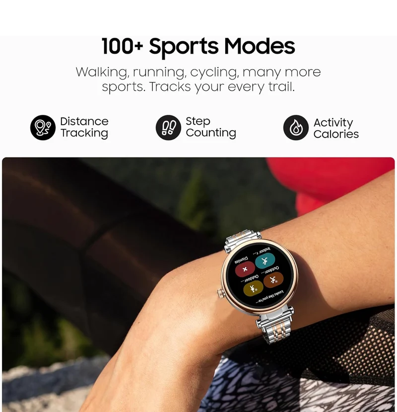 Smart Watch 1.32" HD Color Screen, Health Tracker w/ Sleep Monitor, Waterproof, Bluetooth (Stainless Steel)