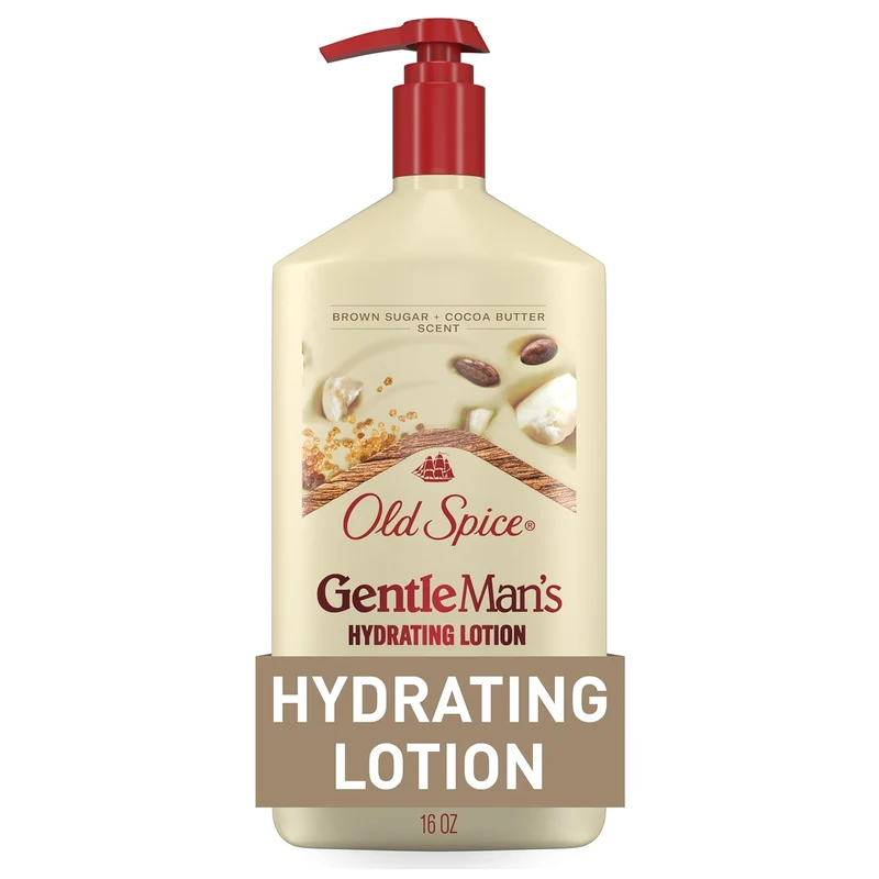 Old Spice Hand, Face & Body Lotion for Men, 24/7 Lightweight Moisturization w/ Vitamin B3 - Brown Sugar + Cocoa Butter Scent (2PK)