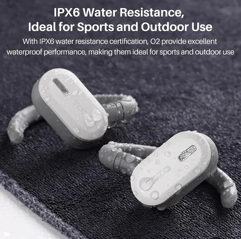 True Open Ear Wireless Lightweight w/ Multi-Angle, Dual-Axis Design for Long-Lasting Comfort - White