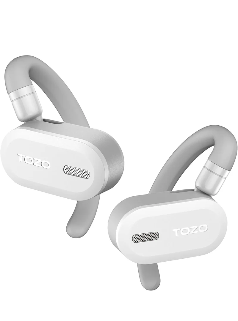 True Open Ear Wireless Lightweight w/ Multi-Angle, Dual-Axis Design for Long-Lasting Comfort - White