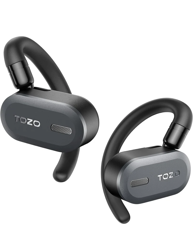 True Open Ear Wireless Lightweight w/ Multi-Angle, Dual-Axis Design for Long-Lasting Comfort - Black