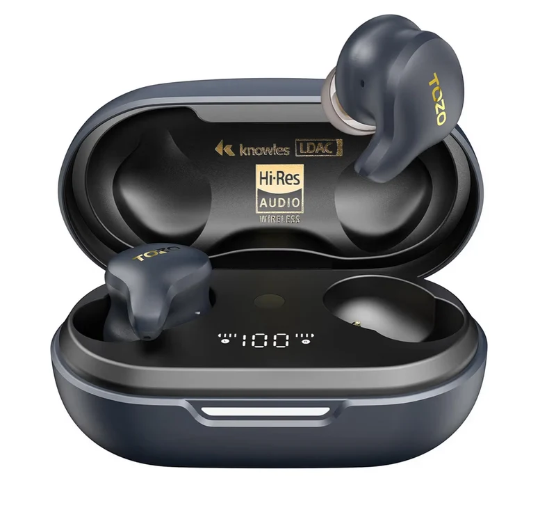 Golden X1 Wireless Earbuds Balanced Armature Driver and Hybrid Dynamic OrigX Pro, LDAC & Hi-Res Audio Wireless, Noise Cancellation - Galaxy Black/Blue