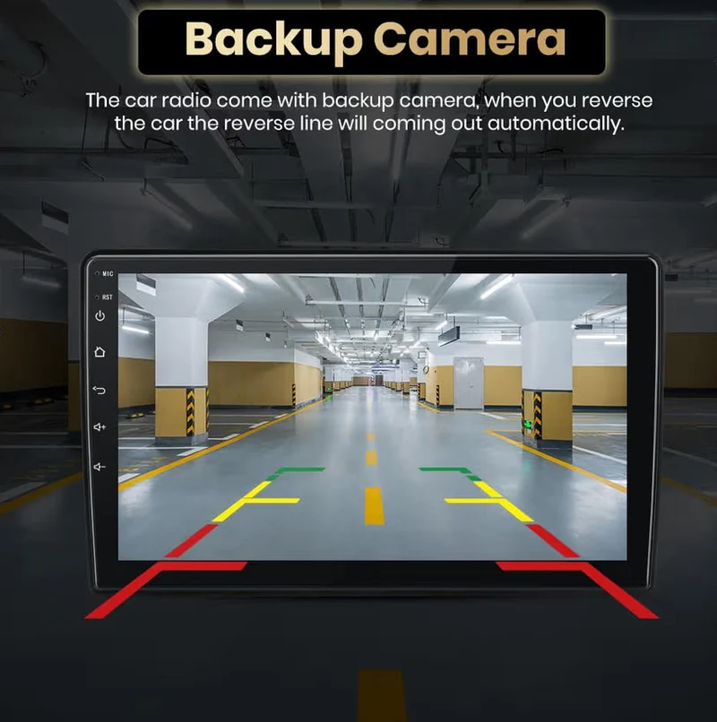 Double Din Smart Car Stereo | 64GB, 4-Core, CarPlay/Android Auto & HD Backup Camera