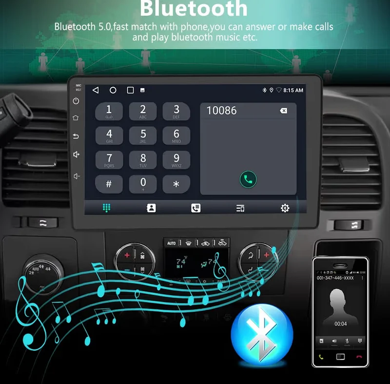 10" Premium Android 13 Car Stereo for Chevy/GMC 2007–2013 Wireless CarPlay, Android Auto & HD Backup Camera