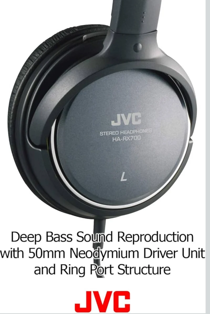 JVC HARX700 Precision Sound Full Size Headphones - Black