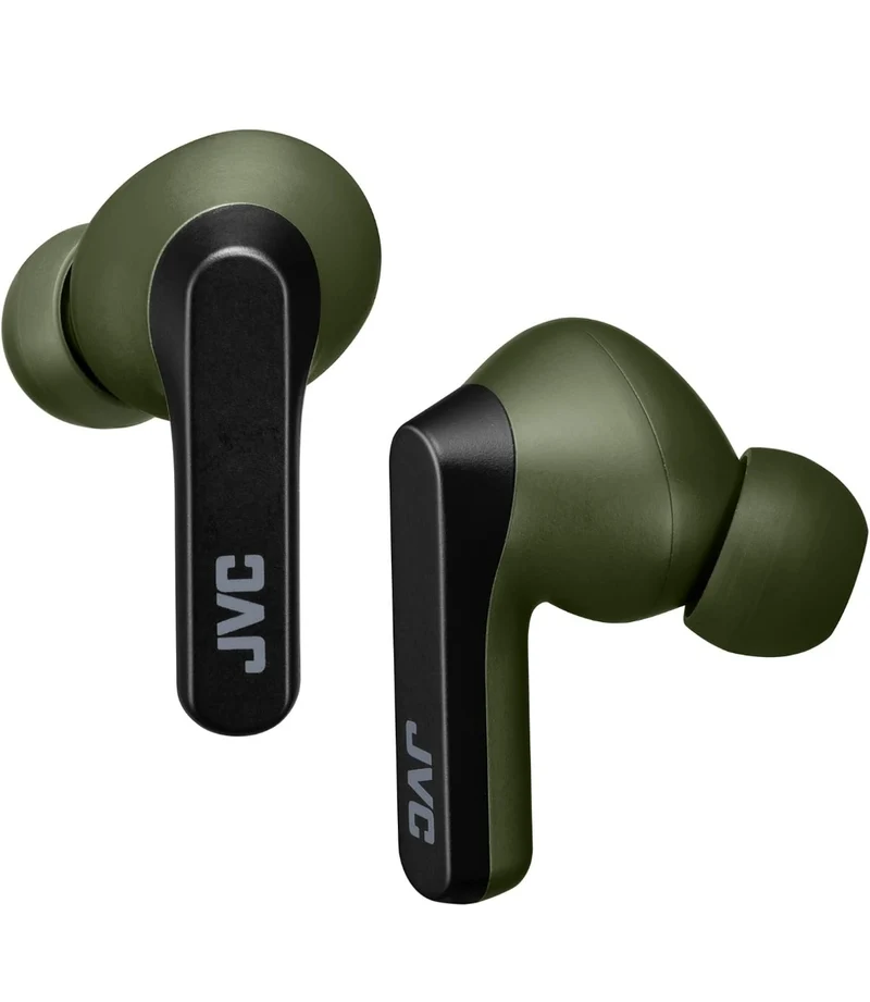JVC RIPTIDZ True Wireless Headphones with Touch Sensor Operation, Single Ear use, IPX5, Bluetooth 5.1, Long Battery Life (up to 30 Hours) - HAA9TG (Green)