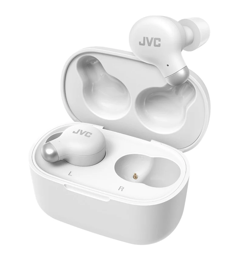 JVC Active Noise Cancelling True Wireless Earbuds - Bluetooth 5.3 with ANC - Comfortable Fit with S/M/L Silicon & Memory Foam Earpieces - IPX4 Water Resistant - 28 Hrs Playback - Compact Charging Case