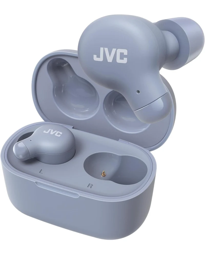 JVC Marshmallow True Wireless Bluetooth 5.3 Earbuds – 28H Battery, Memory Foam Earpieces for All-Day Comfort, IPX4 Water Resistant, Mic, Compact Case, for iPhone & Android
